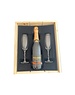 Pierre Zero Sparkling Chardonnay geschenkkist met 2 glazen