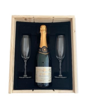 OddBird Blanc de Blancs Geschenkkist + 2 glazen