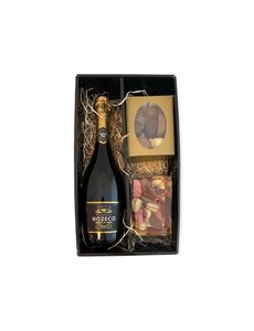 Nozeco alcoholvrij Valentijnspakket sparkling White 75CL met Chocolade