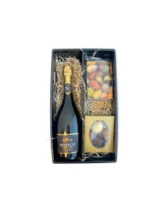 Nozeco Alcoholvrij Paaspakket Sparkling White 75CL met Luxe Paaschocolade en Bonbons