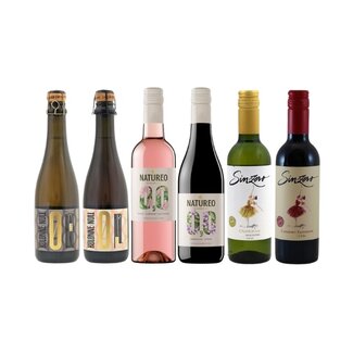 Alcoholvrije variërende wijn proefpakket 6 x 37,5CL