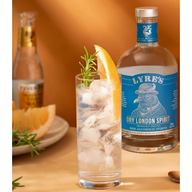 Lyre's Dry London Spirit Alcoholvrij Gin Tonic pakket Fever-Tree Elderflower