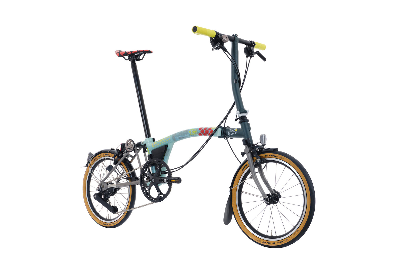 Brompton Brompton P-Line 12 speed - Low - Tour De France 2025 Special - Green TDF Print