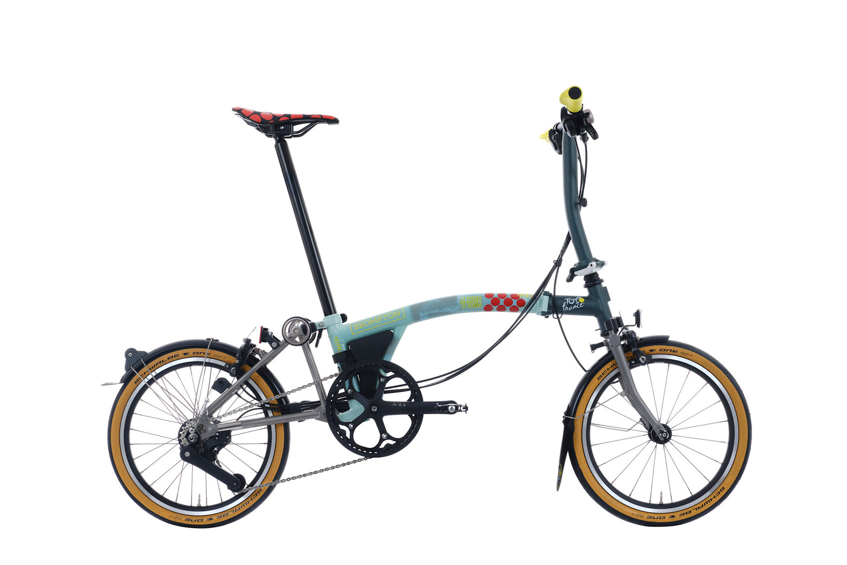 Brompton Brompton P-Line 12 speed - Low - Tour De France 2025 Special - Green TDF Print