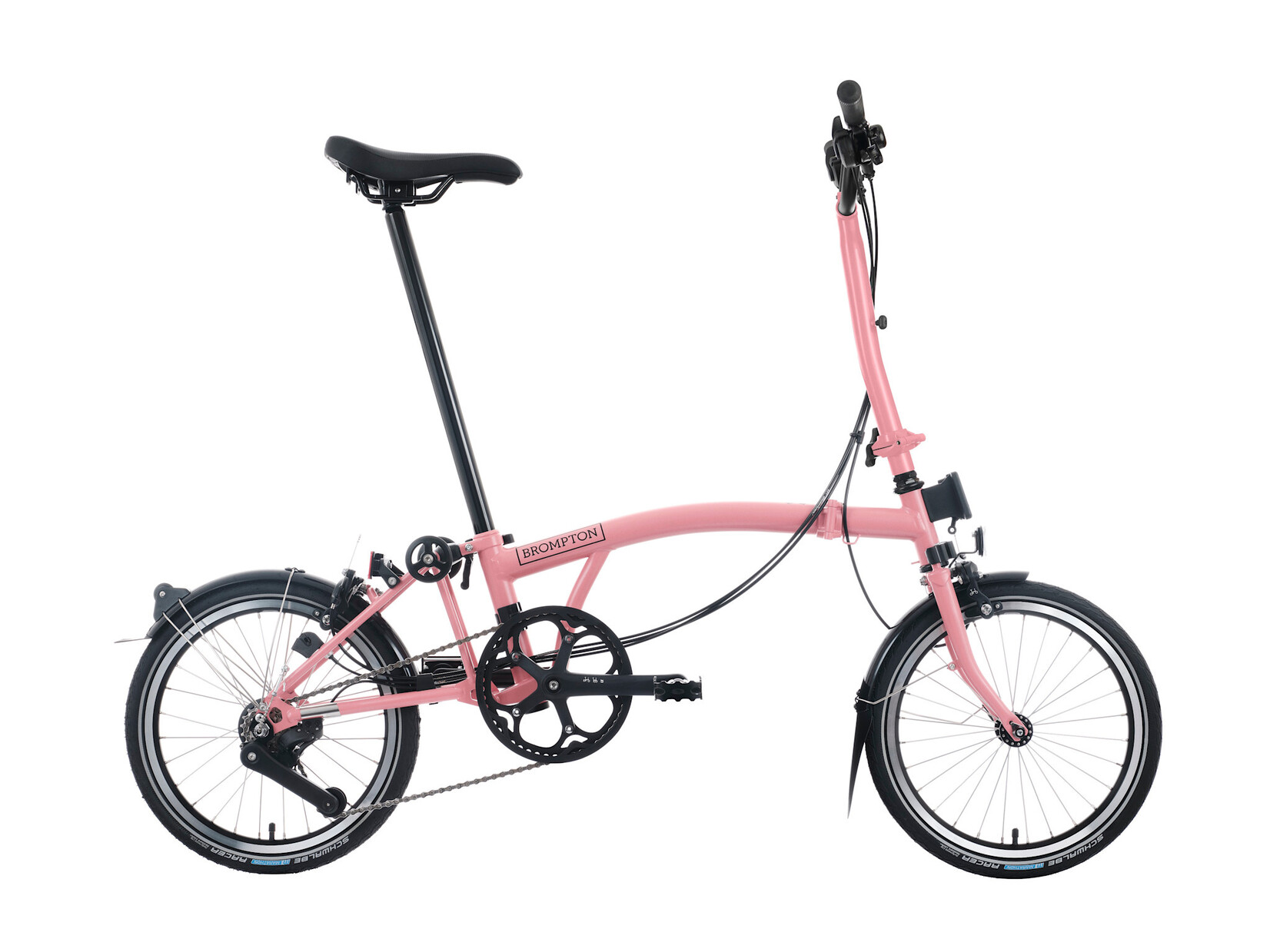 Brompton Brompton C-Line 12 speed - High - Flamingo Pink/Flamingo Pink
