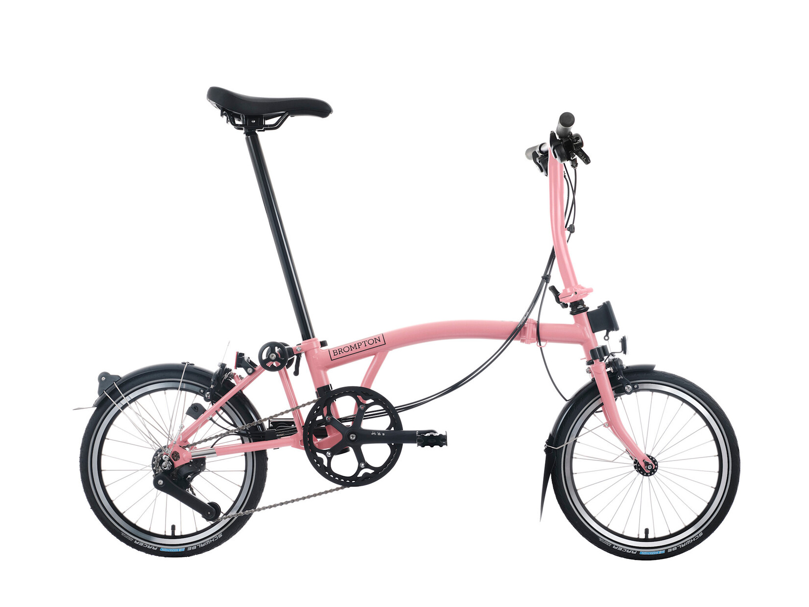 Brompton Brompton C-Line 12 speed - Low - Flamingo Pink/Flamingo Pink