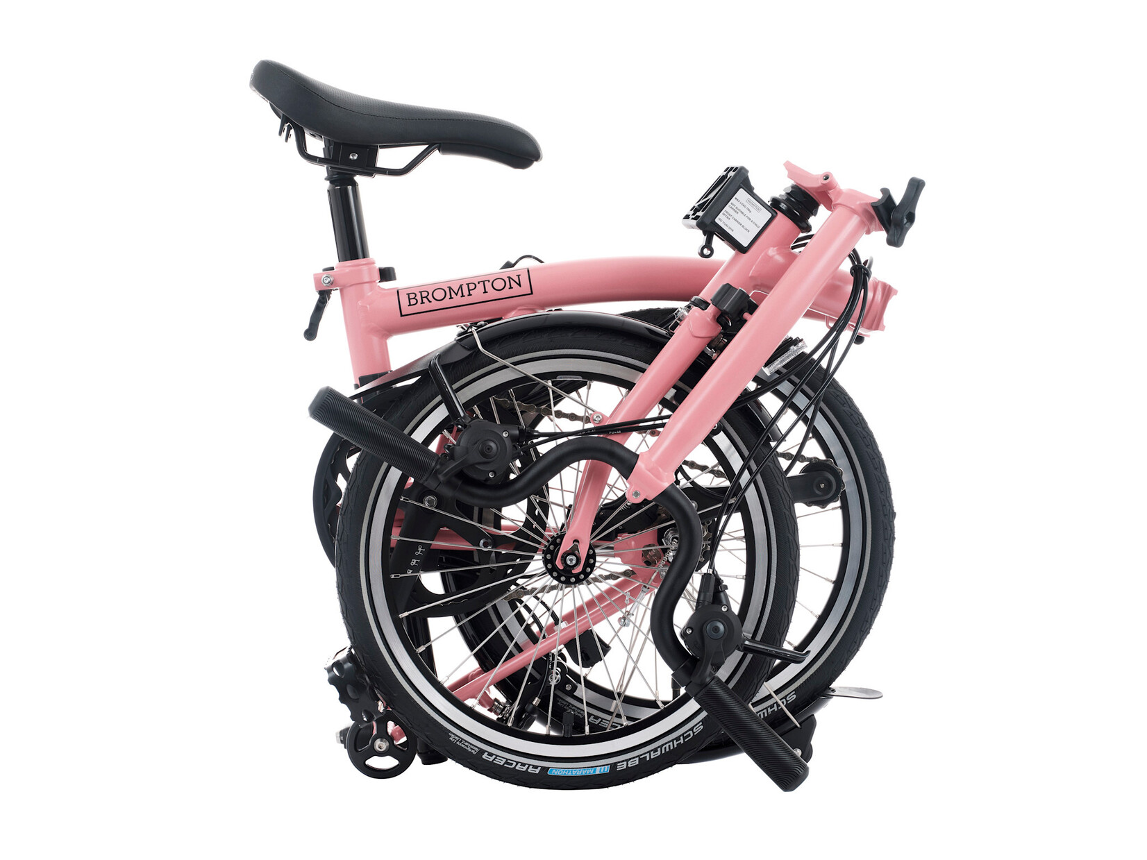 Brompton Brompton C-Line 12 speed - Mid - Flamingo Pink/Flamingo Pink