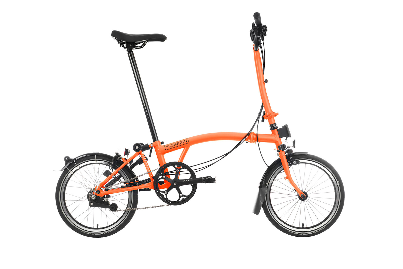 Brompton Brompton C-Line 6 speed - High - Sunset Orange with Exteneded seat post