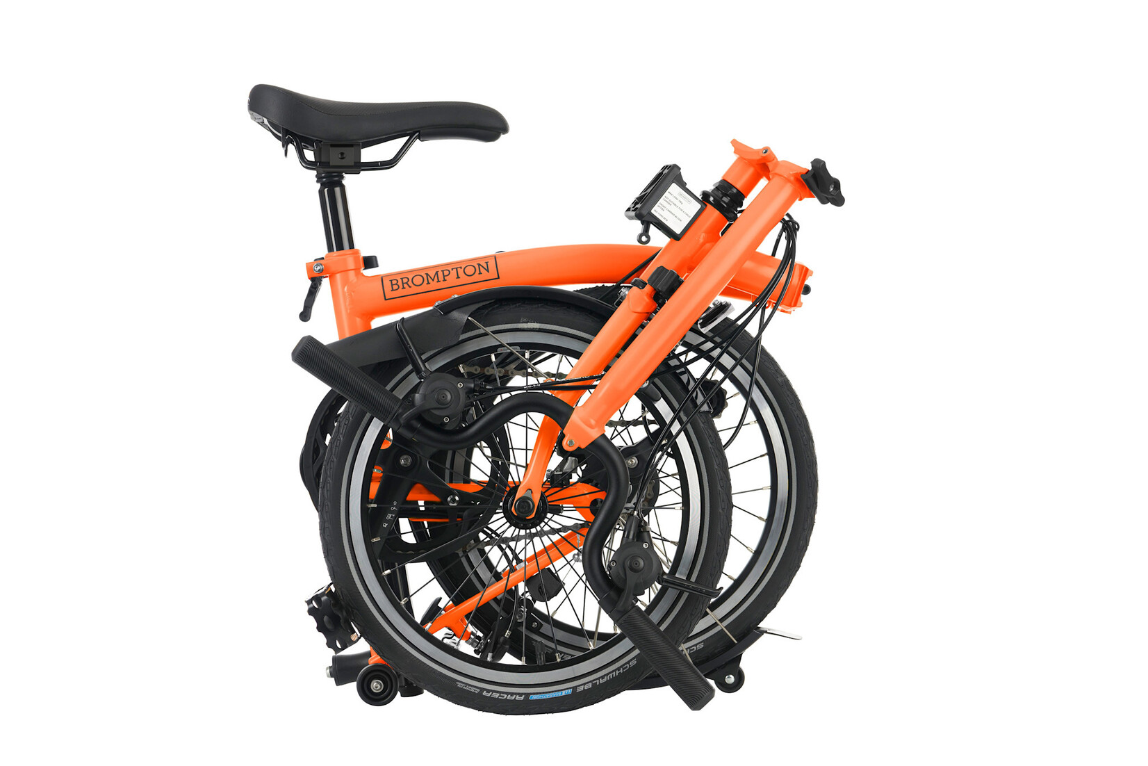 Brompton Brompton C-Line 6 speed - High - Sunset Orange with Exteneded seat post