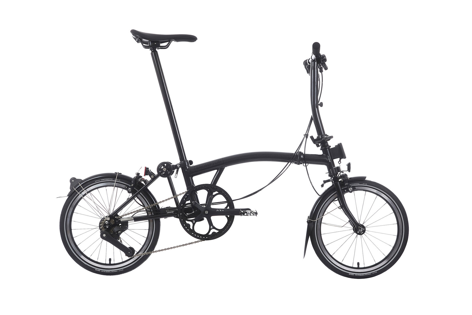 Brompton Brompton P-Line 4 speed - Low - Midnight Black Metallic