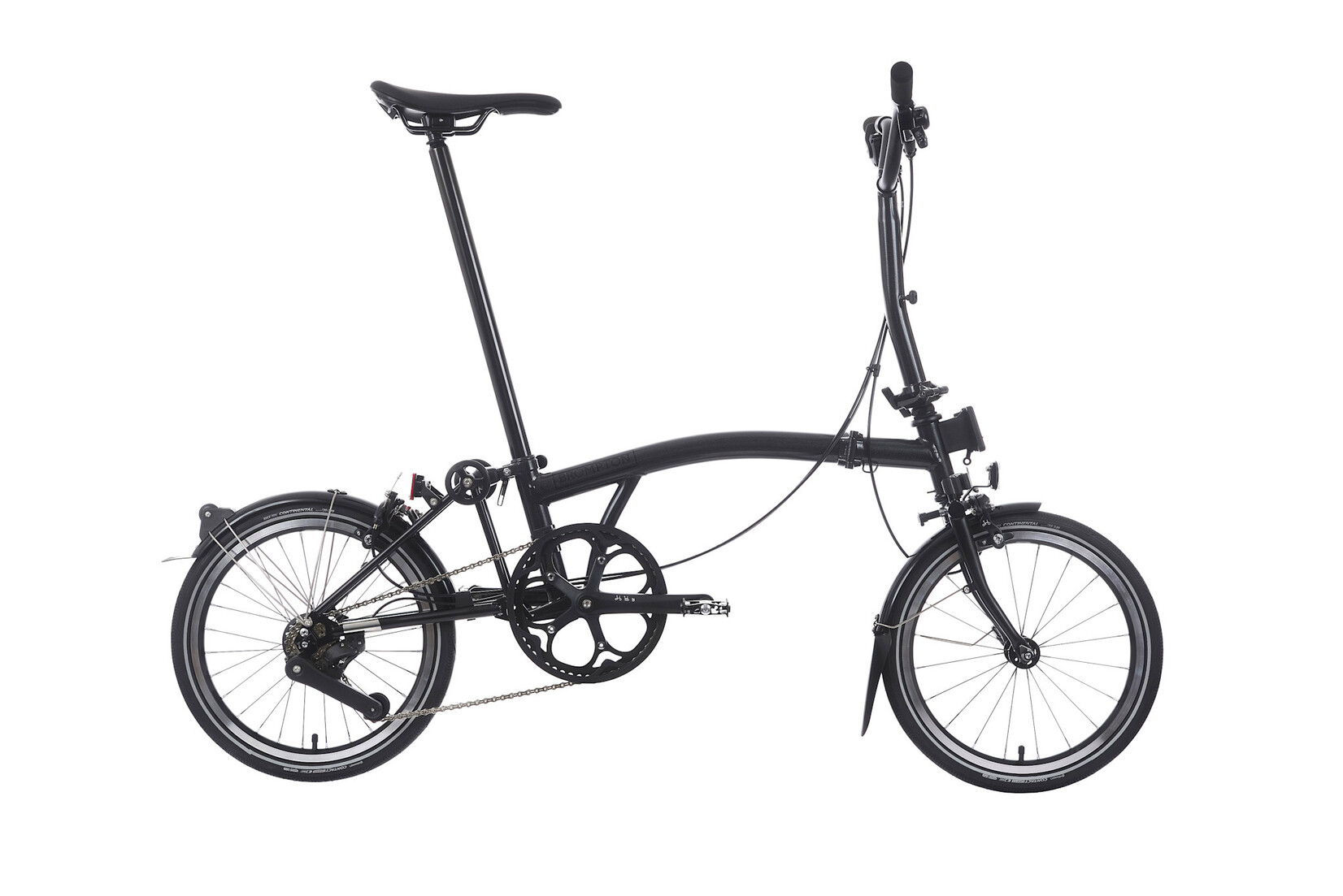 Brompton Brompton P-Line 4 speed - Mid - Midnight Black Metallic