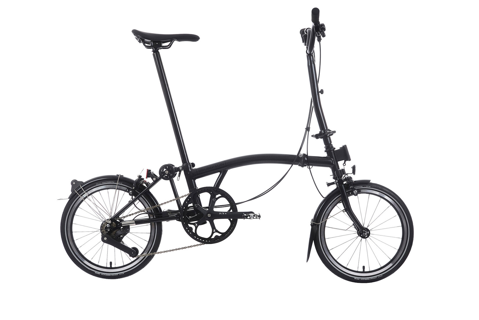 Brompton Brompton P-Line 4 speed - High - Midnight Black Metallic