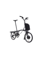 Brompton Brompton Electric P-Line 4 speed - Mid - Midnight Black Metallic with Roller Rack