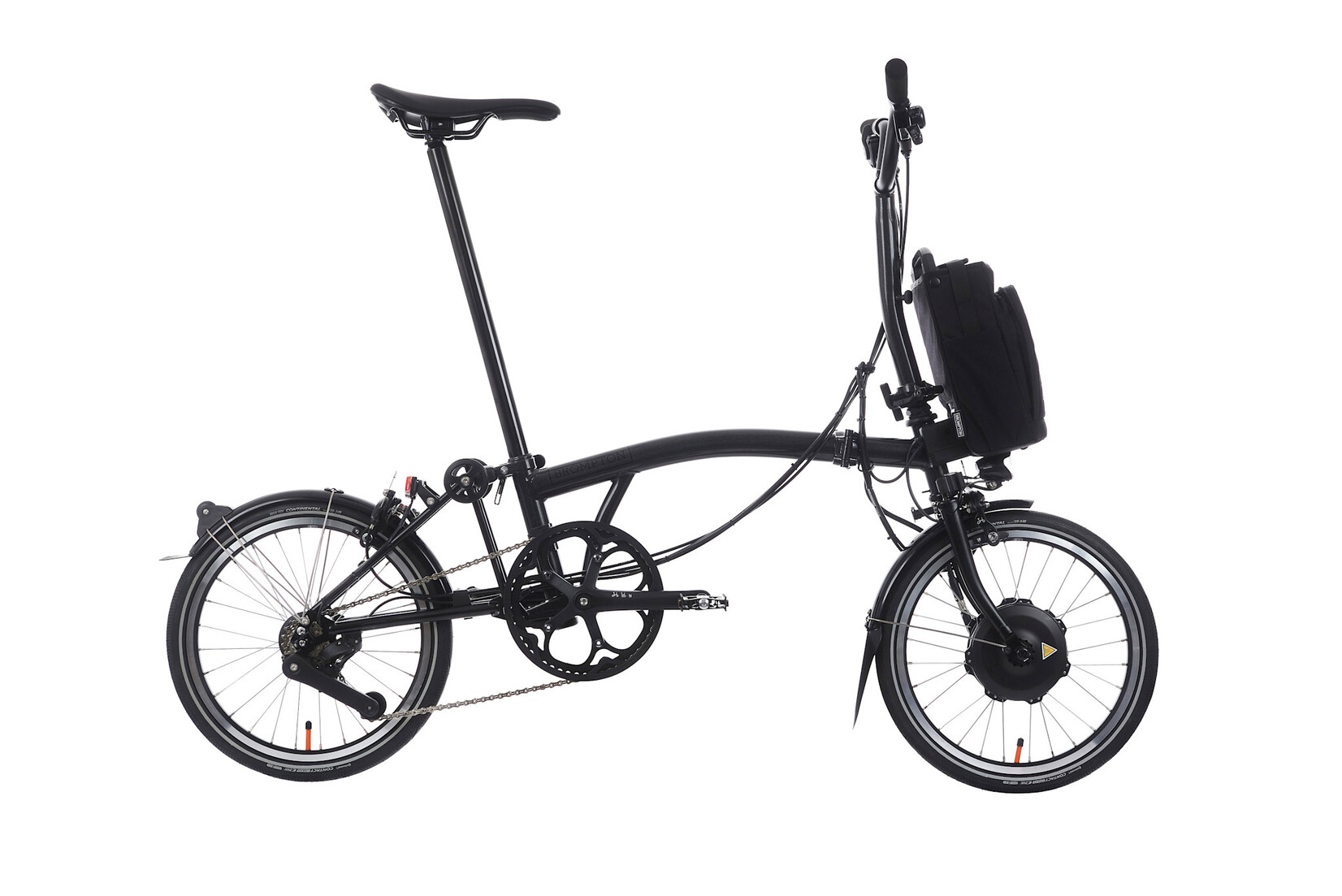 Brompton Brompton Electric P-Line 4 speed - Mid - Midnight Black Metallic