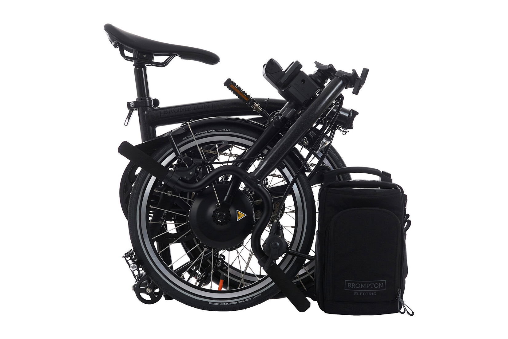 Brompton Brompton Electric P-Line 4 speed - Mid - Midnight Black Metallic