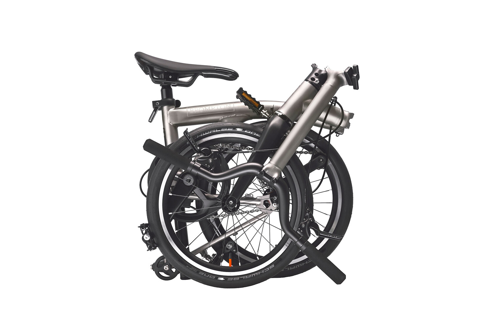 Brompton Brompton T-Line Singlespeed - Titanium/Black - Mid