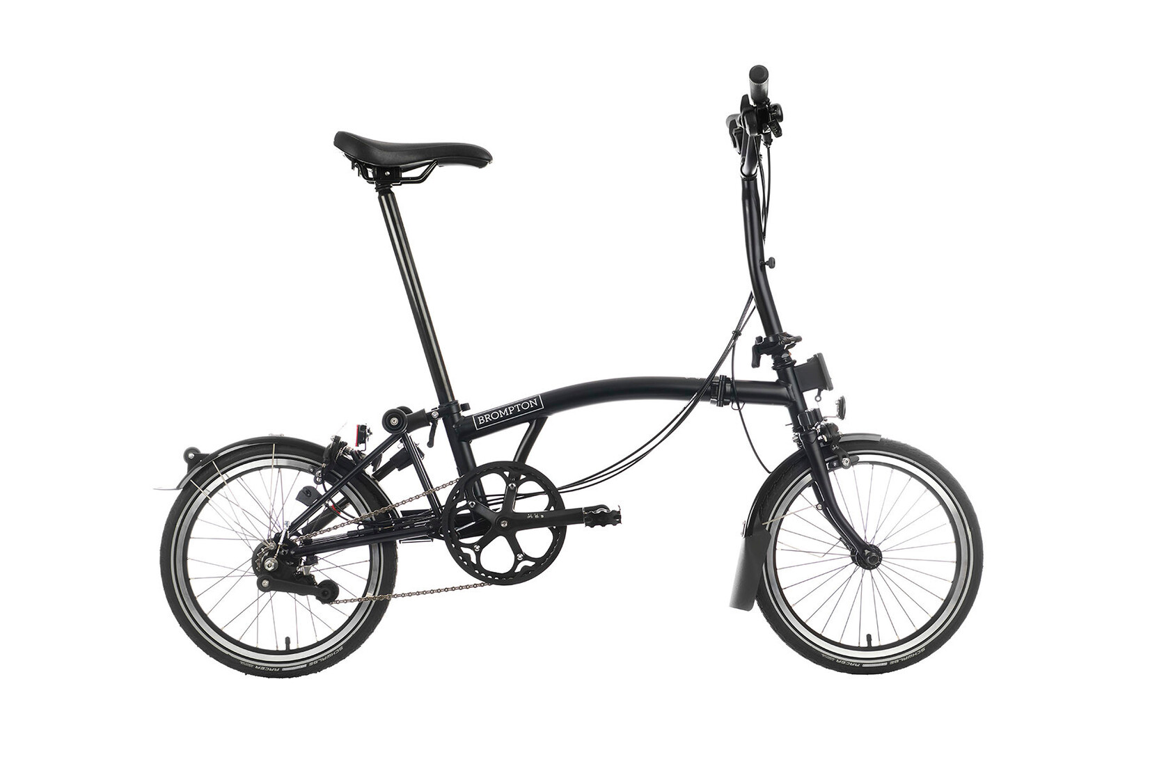 Brompton Brompton C-Line 6 speed - Mid - Black/Black with Marathon tyres