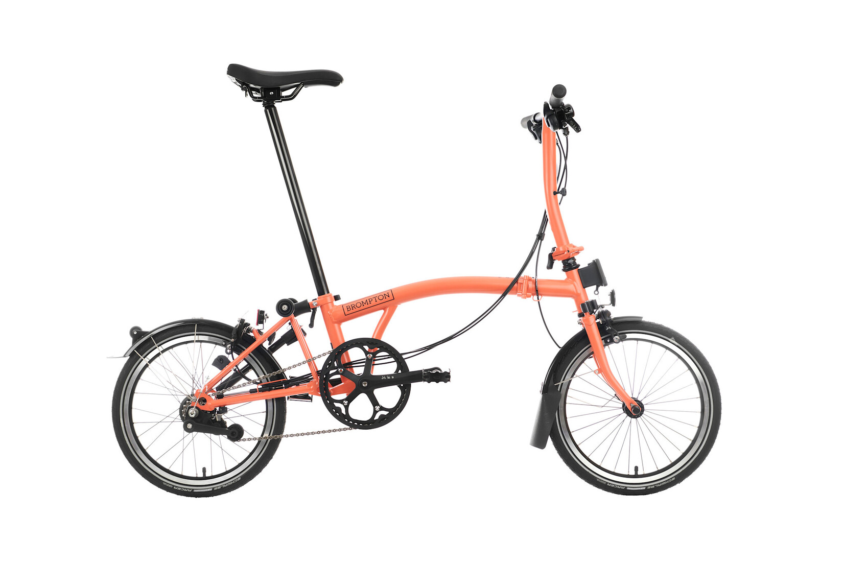 Brompton Brompton C-Line 6 speed - Low - Fire Coral/Fire Coral with Marathon tyres