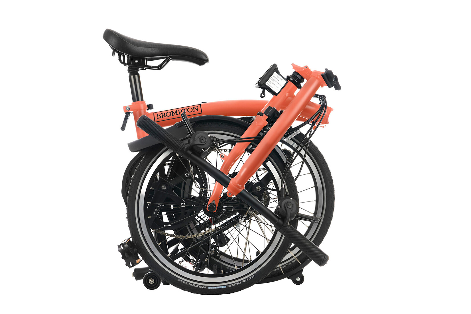 Brompton Brompton C-Line 6 speed - Low - Fire Coral/Fire Coral with Marathon tyres