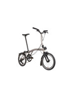 Brompton Brompton T-Line 12 speed - Mid - Titanium/Black with Extended Seatpost and Carrier Block