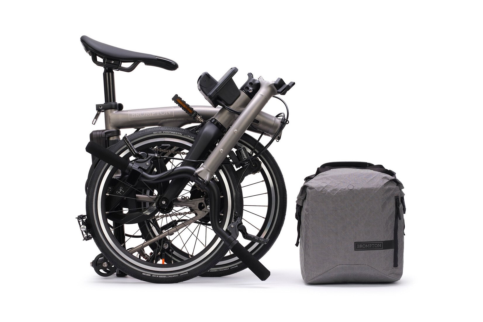 Brompton Brompton Electric T-Line 4 speed - Mid - Blasted Ti