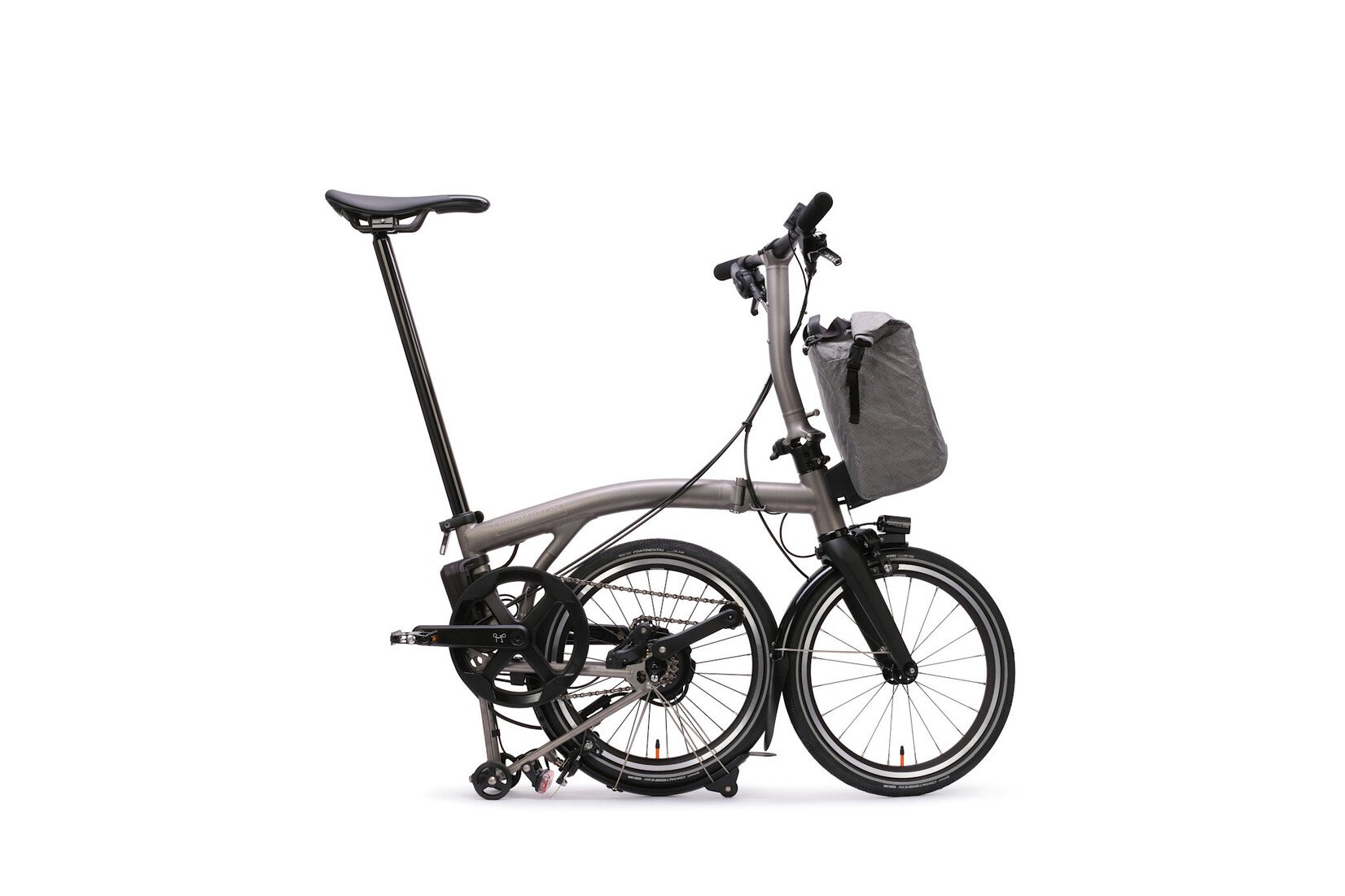 Brompton Brompton Electric T-Line 4 speed - Low - Blasted Ti