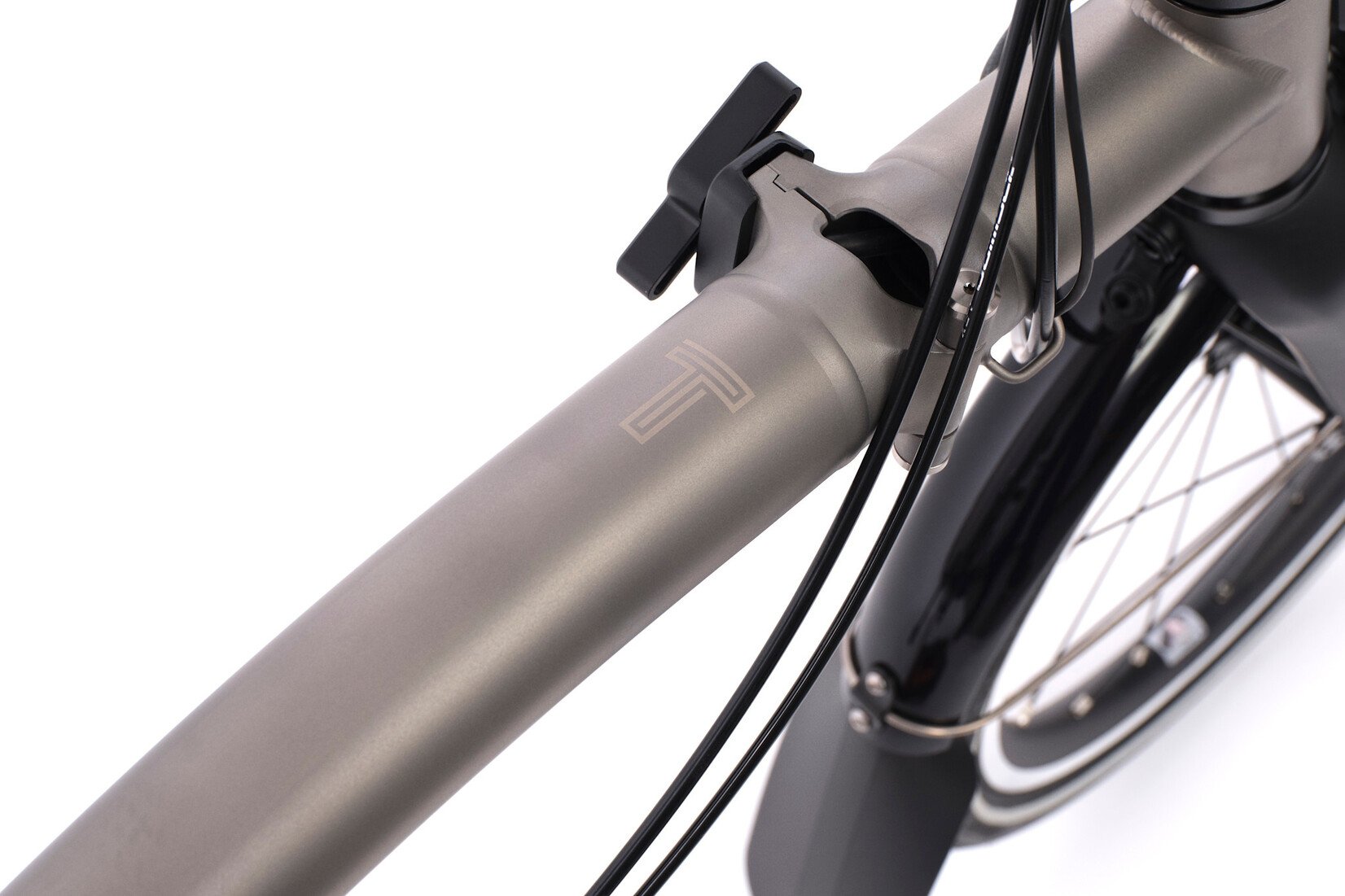 Brompton Brompton Electric T-Line 4 speed - Low - Blasted Ti