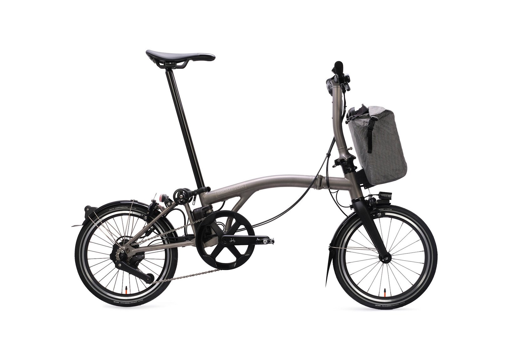 Brompton Brompton Electric T-Line 4 speed - Low - Blasted Ti