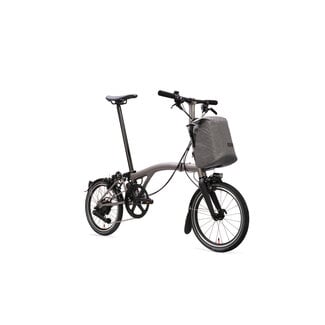 Brompton Electric T-Line 4 speed - Low - Blasted Ti