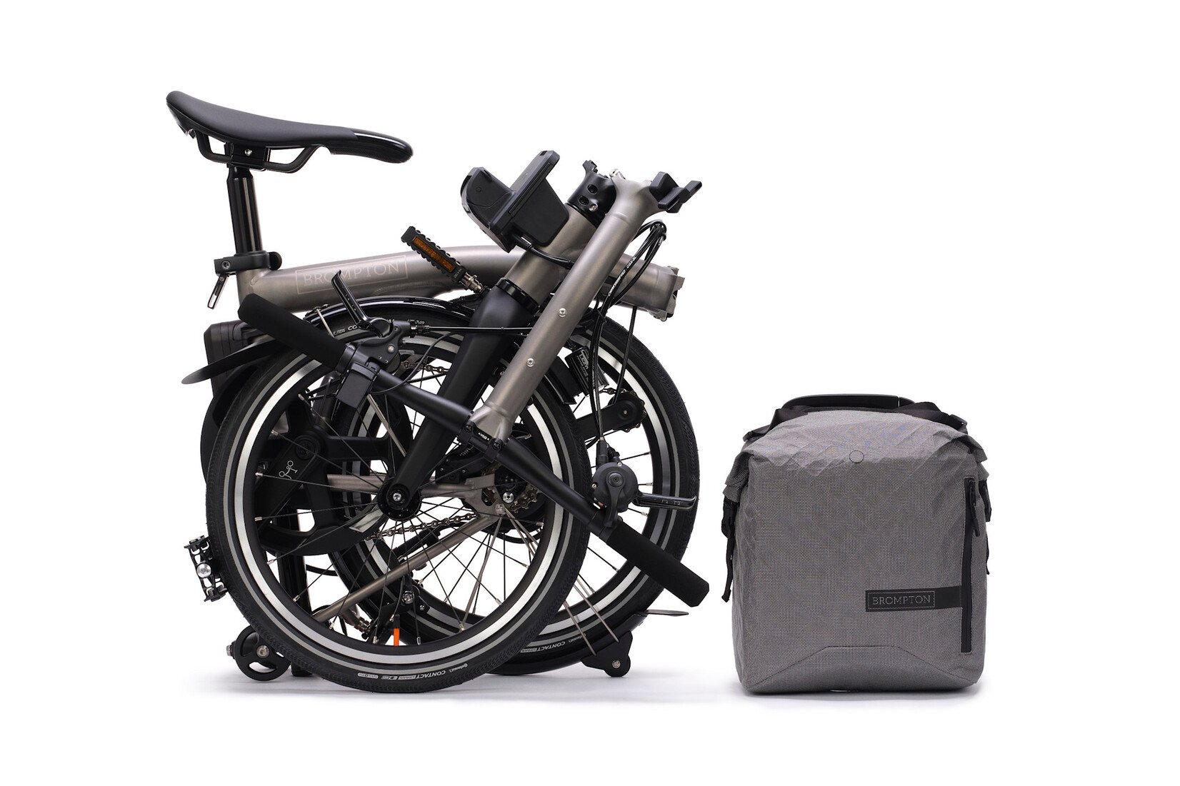 Brompton Brompton Electric T-Line 4 speed - Low - Blasted Ti
