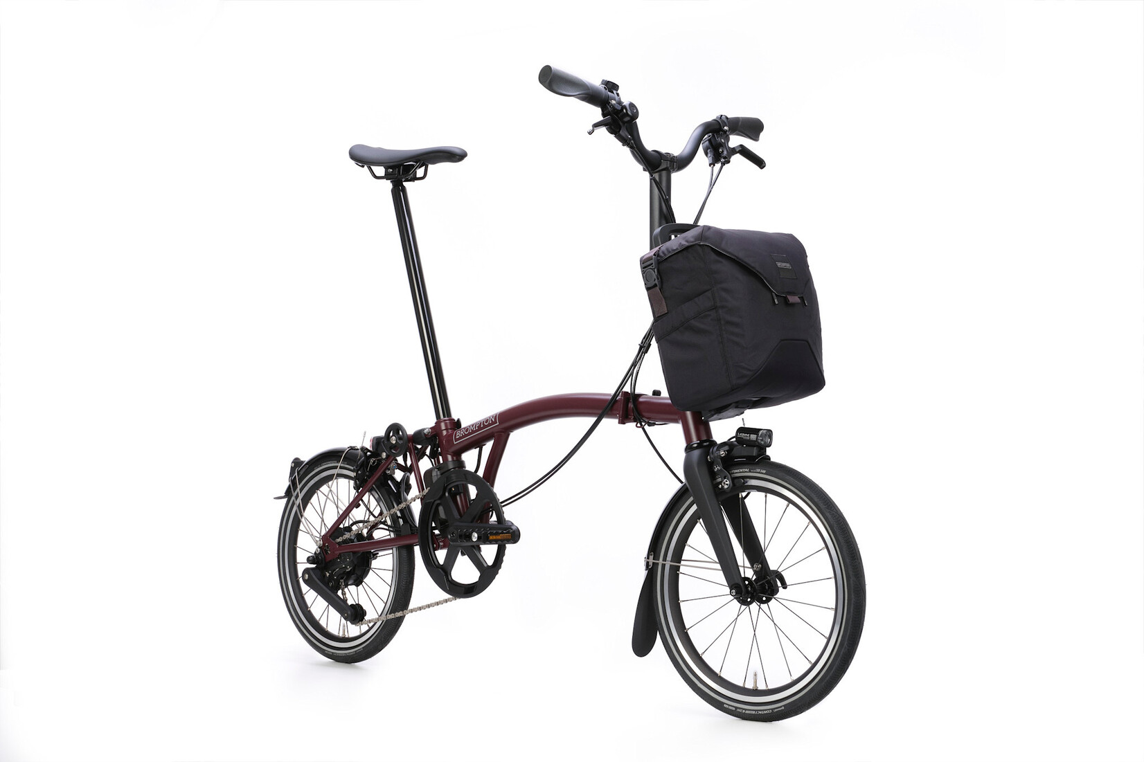 Brompton Brompton Electric P-Line 4 speed - Mid - Plum Red