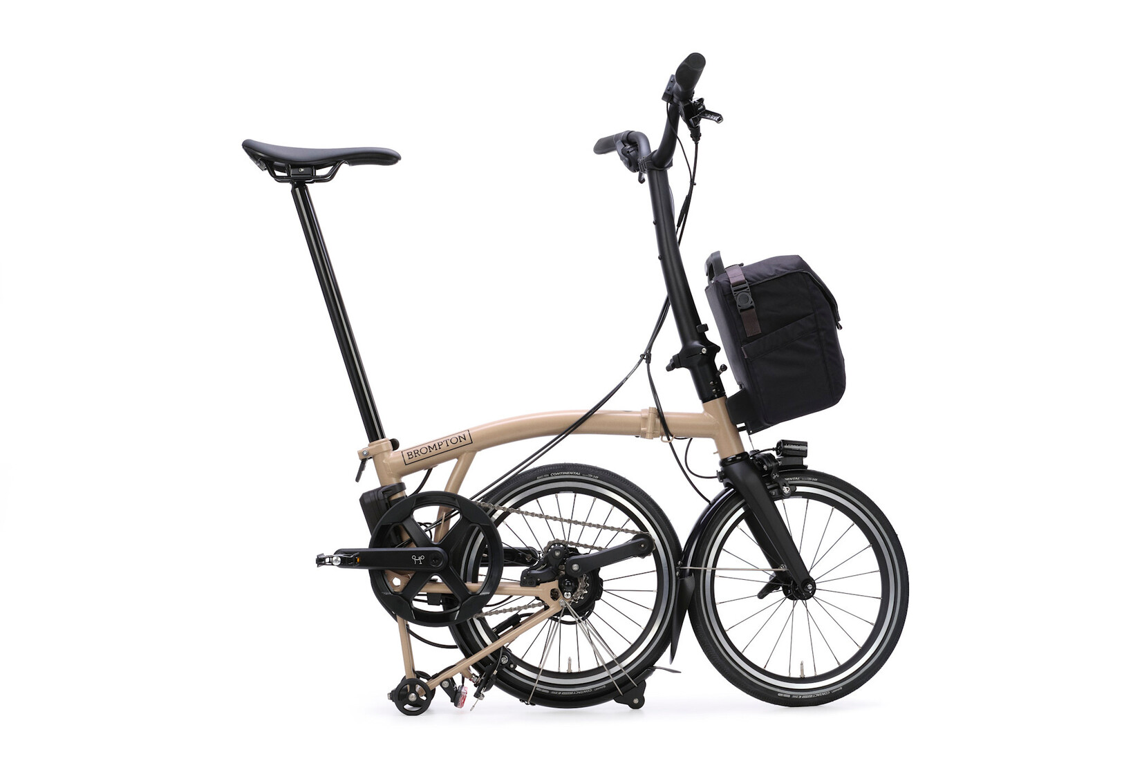 Brompton Brompton Electric P-Line 4 speed - High - Dune Sand