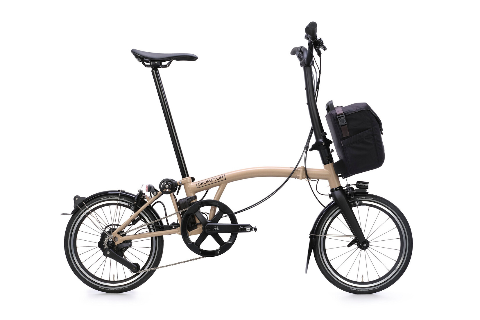 Brompton Brompton Electric P-Line 4 speed - High - Dune Sand