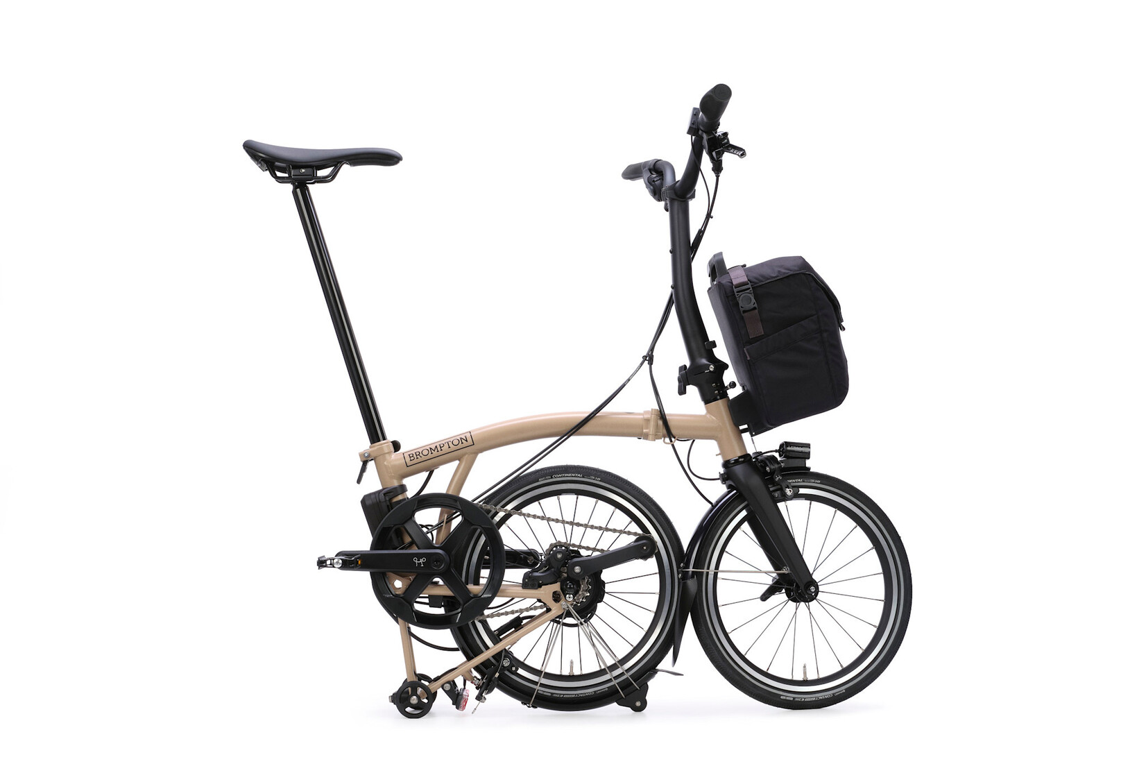 Brompton Brompton Electric P-Line 4 speed - Mid - Dune Sand