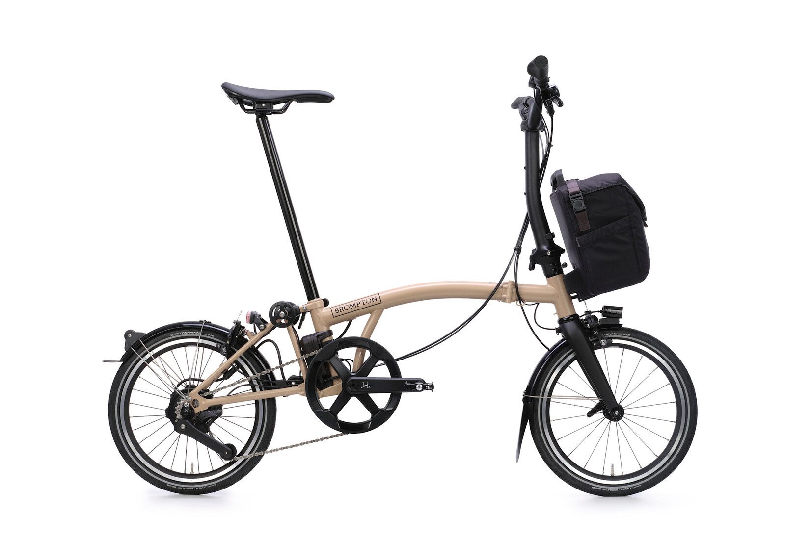 Brompton Brompton Electric P-Line 4 speed - Mid - Dune Sand