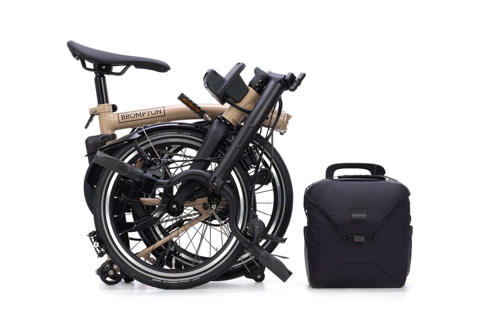 Brompton Brompton Electric P-Line 4 speed - Mid - Dune Sand