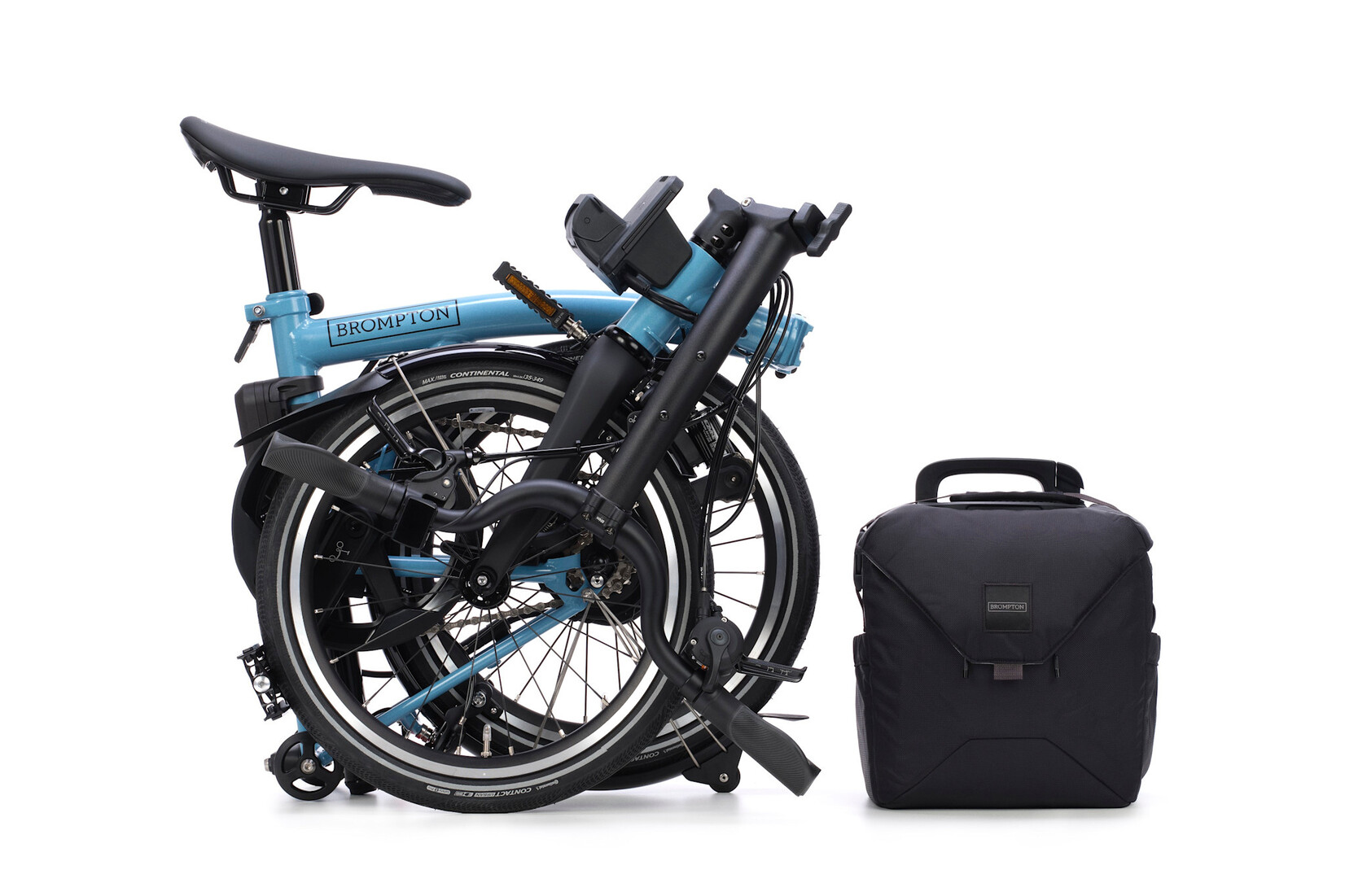 Brompton Brompton Electric P-Line 4 speed - Mid - Cloud Metallic