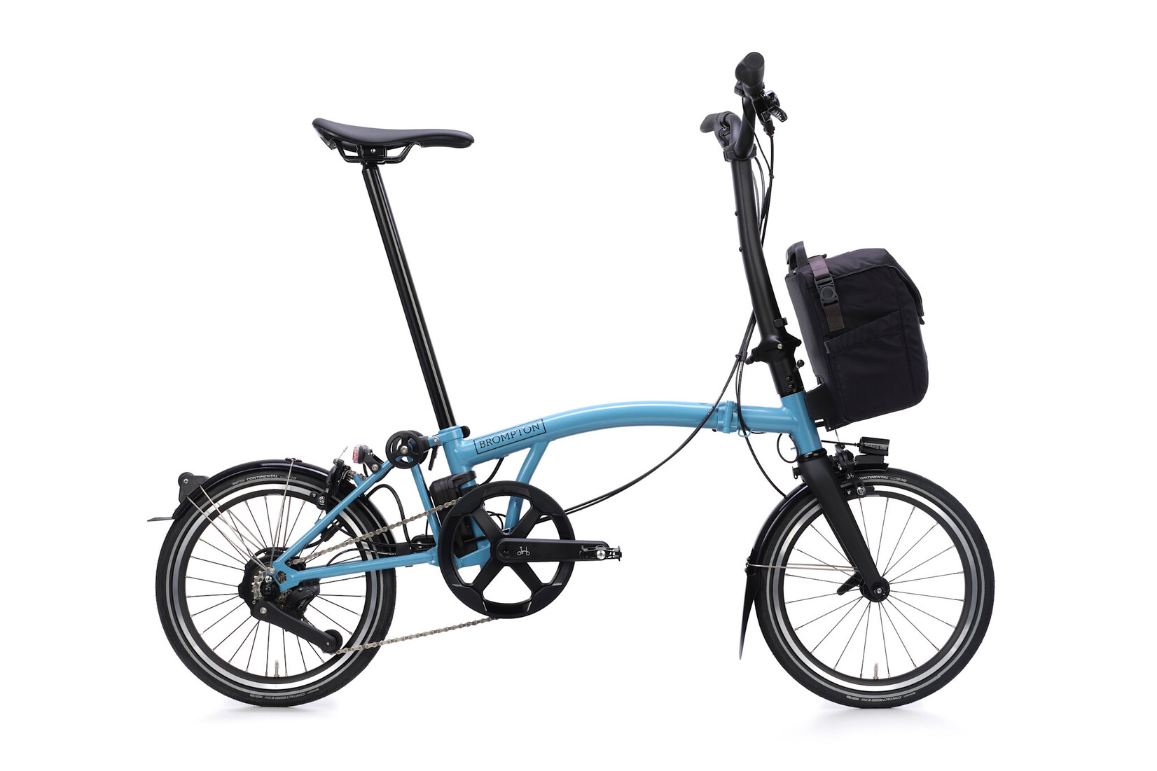 Brompton Brompton Electric P-Line 4 speed - High - Cloud Metallic