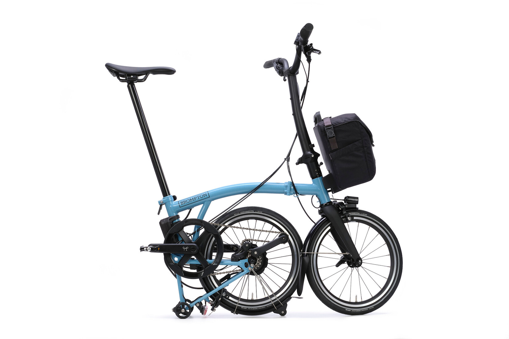 Brompton Brompton Electric P-Line 4 speed - High - Cloud Metallic