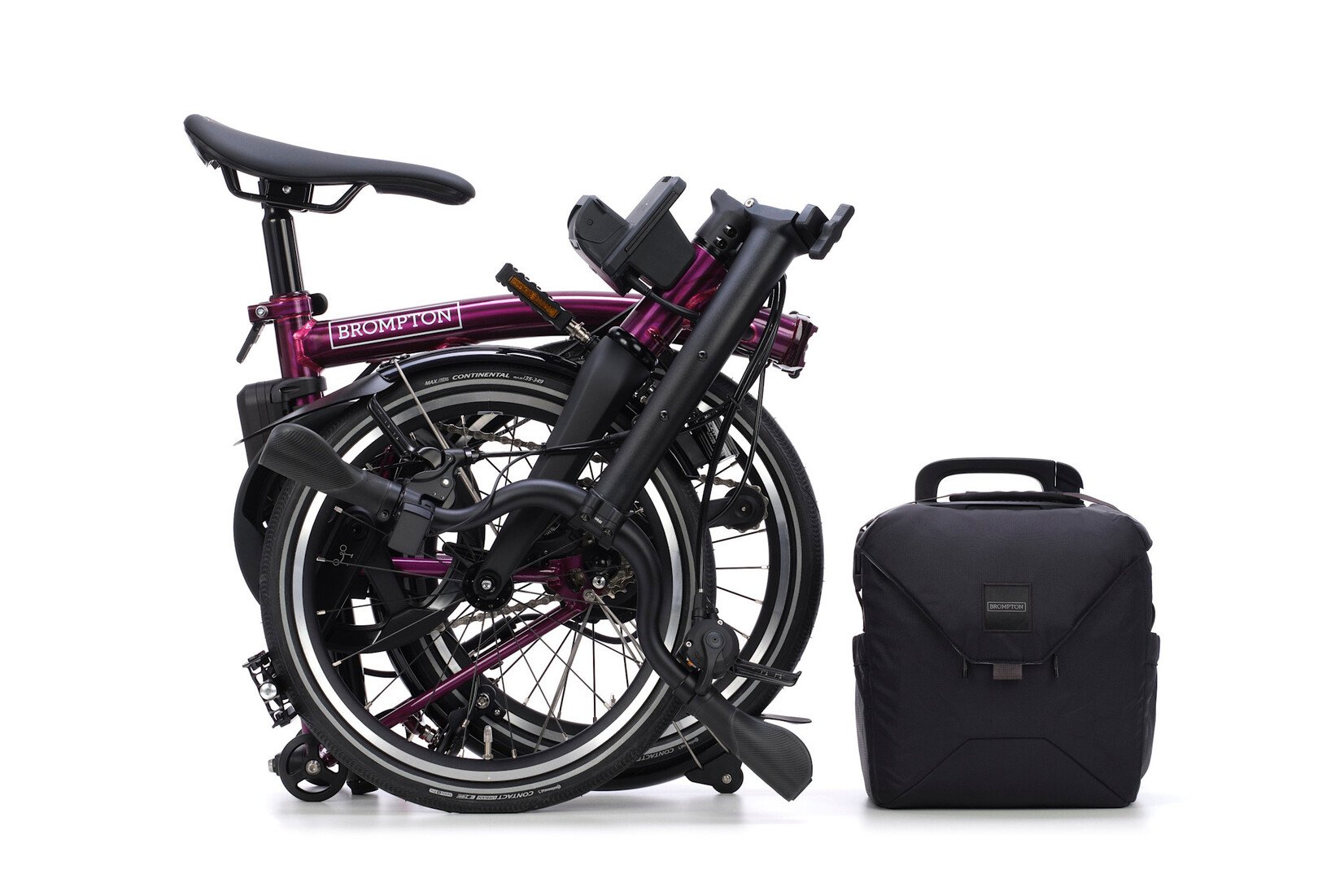 Brompton Brompton Electric P-Line 4 speed - Mid - Amethyst Lacquer