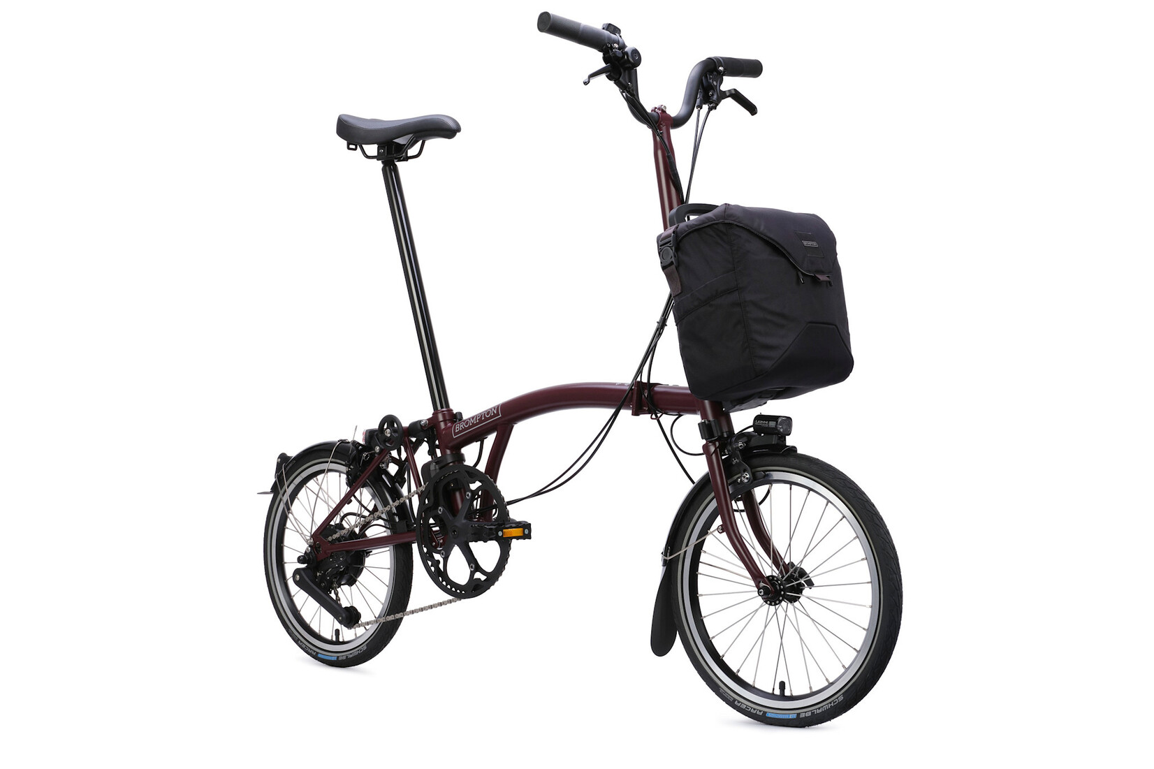 Brompton Brompton Electric C-Line 4 speed - High - Red Plum