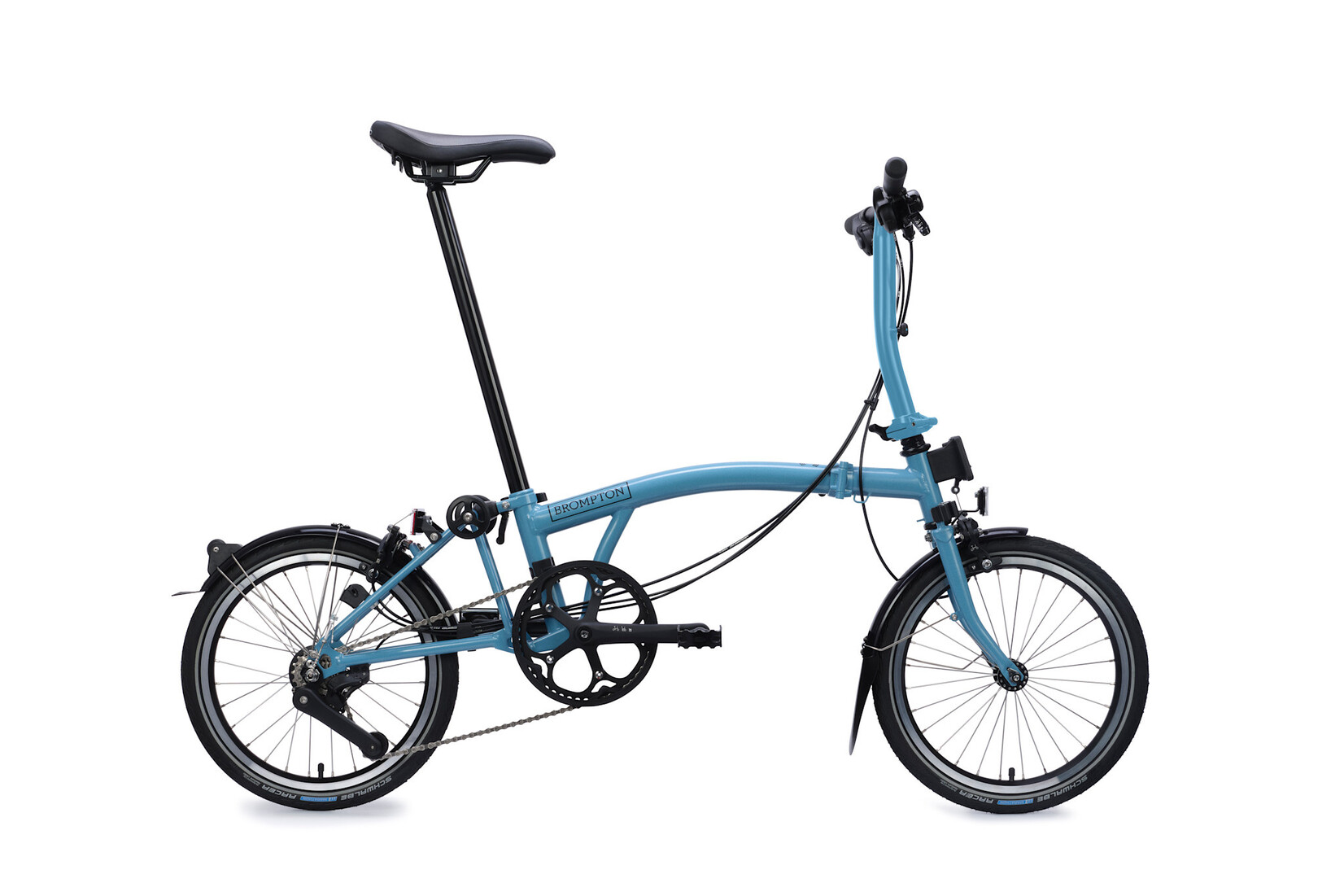 Brompton Brompton C-Line 12 speed - Low - Cloud Metallic/Metalic Blue