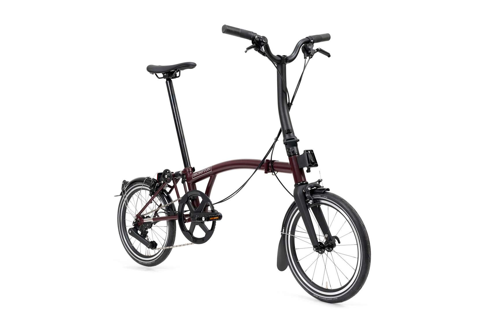 Brompton Brompton P-Line 12 speed - Mid - Plum Red