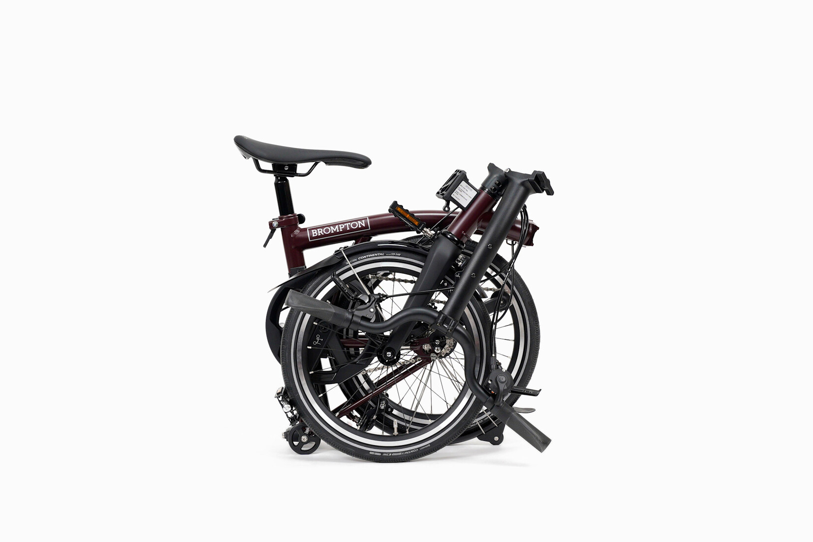 Brompton Brompton P-Line 12 speed - Mid - Plum Red