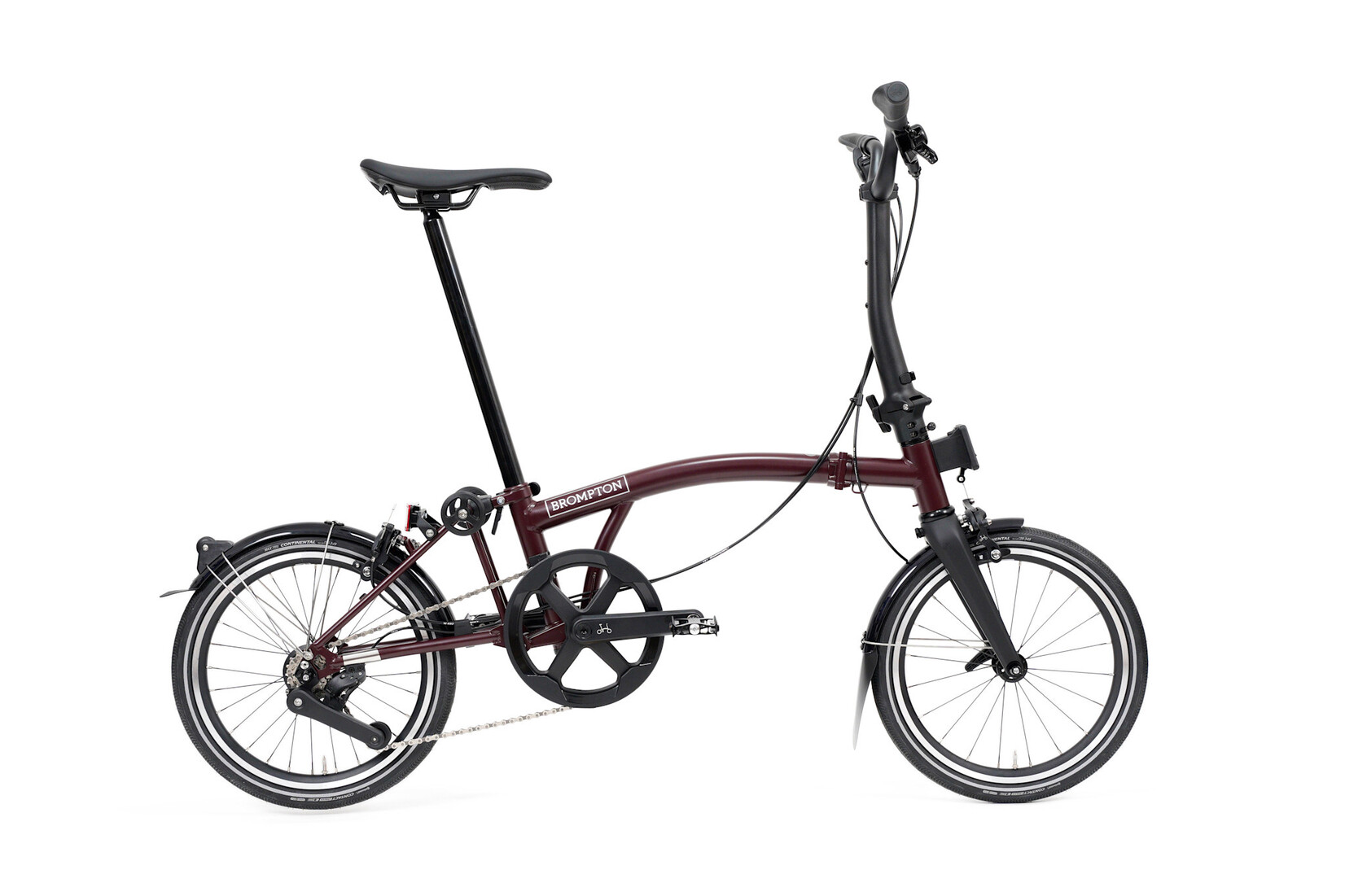 Brompton Brompton P-Line 12 speed - Mid - Plum Red
