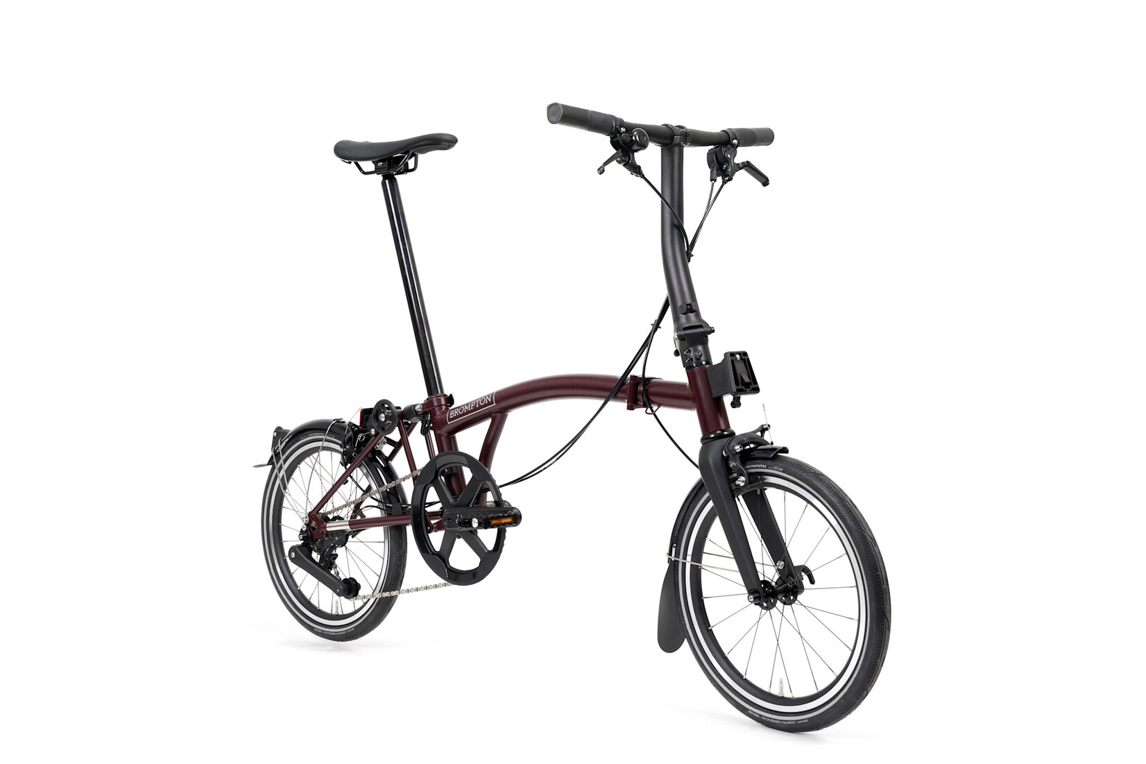 Brompton Brompton P-Line 12 speed - Low - Plum Red