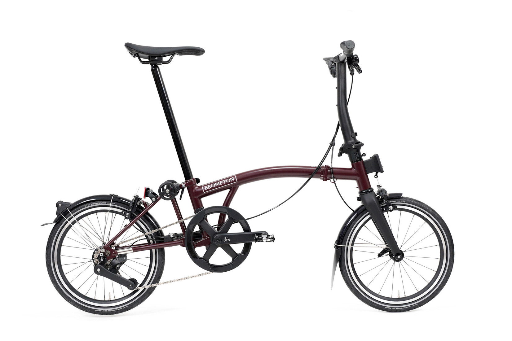 Brompton Brompton P-Line 12 speed - Low - Plum Red