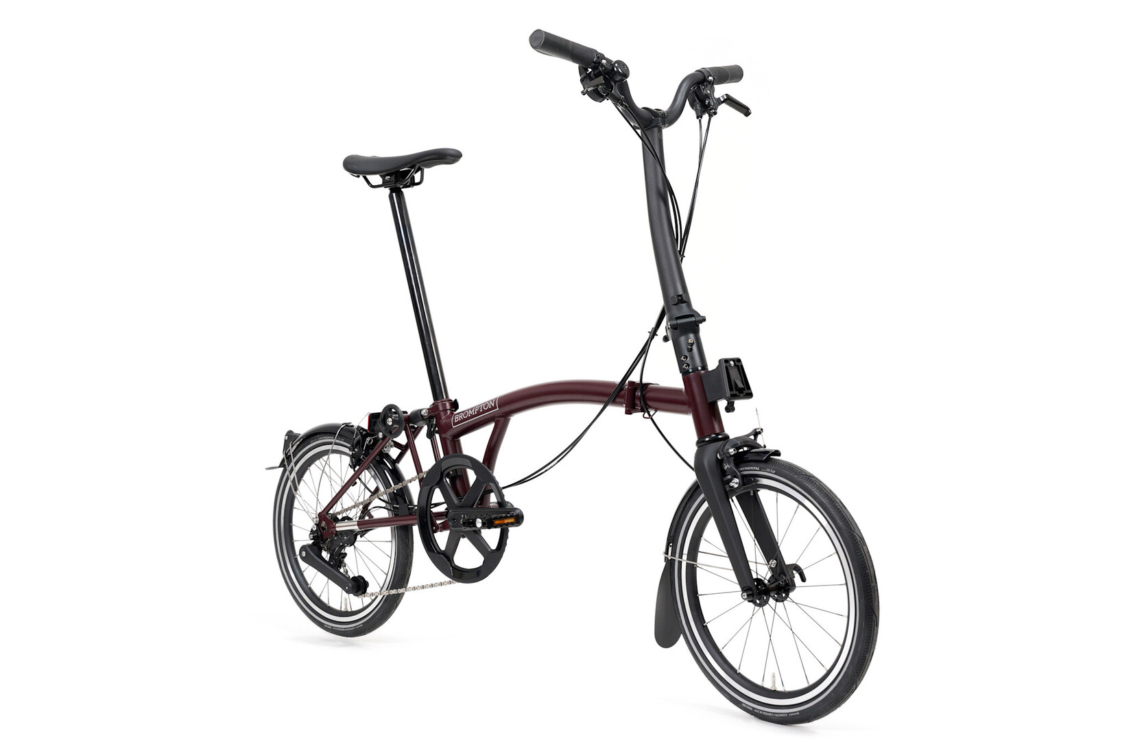 Brompton Brompton P-Line 12 speed - High - Plum Red
