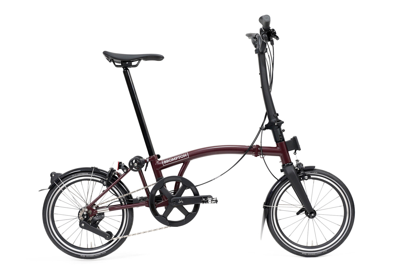 Brompton Brompton P-Line 12 speed - High - Plum Red