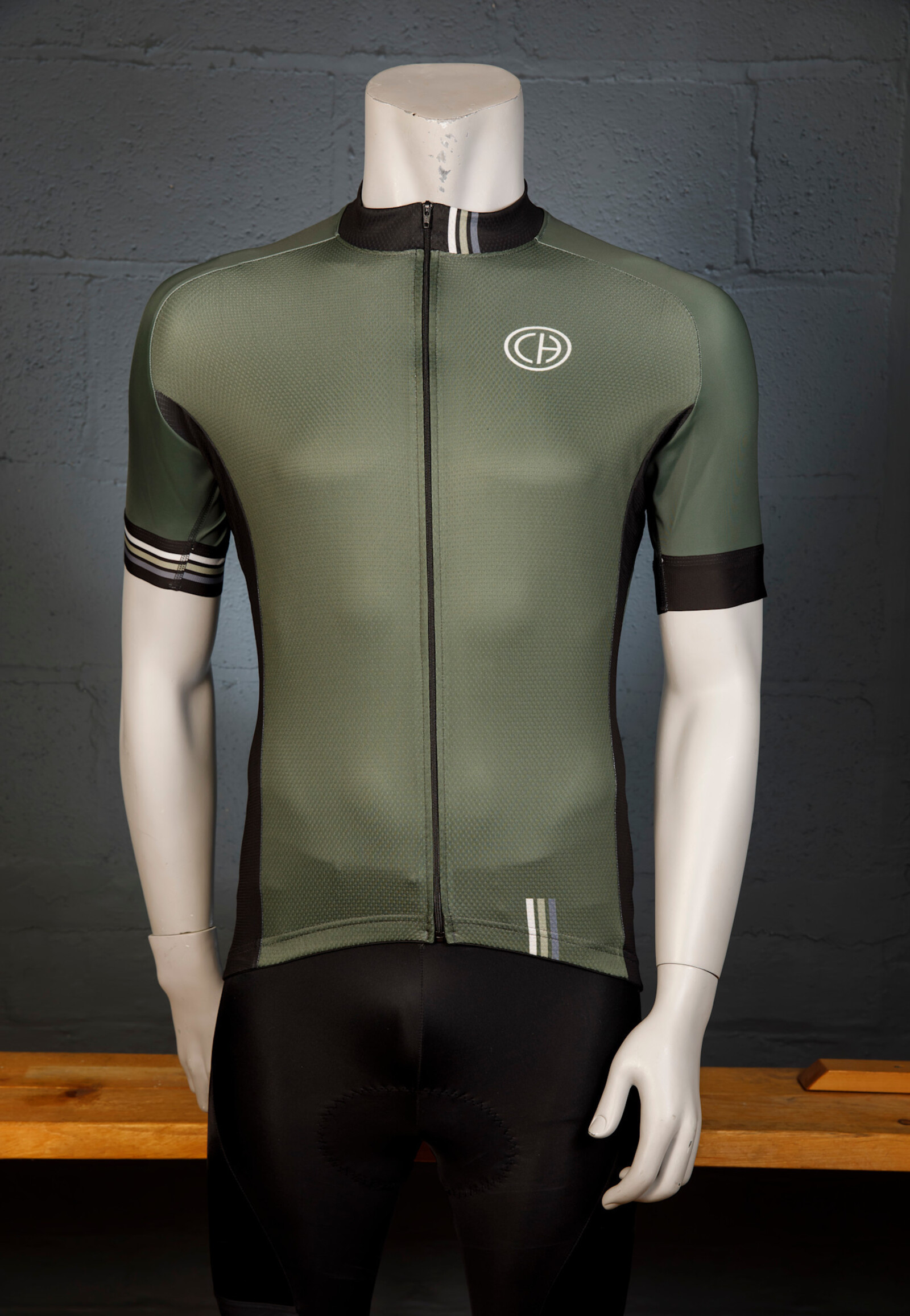 Cycle Heaven CH Mens Jersey - Stripe Green